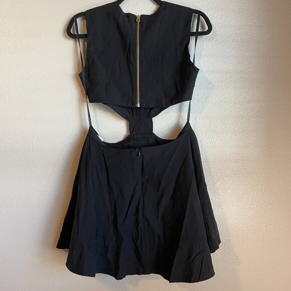 The Femm Black Dress Sz Medium Cutout Party Resort Vacation Chic Fun Minimalist - Picture 5 of 8